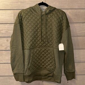 Green Quilted Hoodie Women’s Medium (8-10)